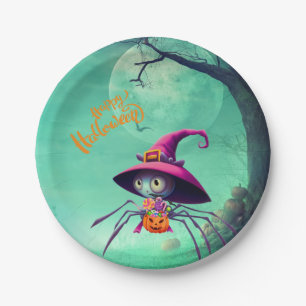 Assiettes En Carton Automne/automne/araignée/sorcière/halloween
