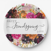 Automne Boho Aquarelle Floral Friendsgiving