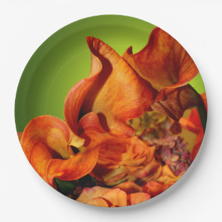 Assiettes En Carton Automne Floral Automne Rustique Mariage Arrangemen