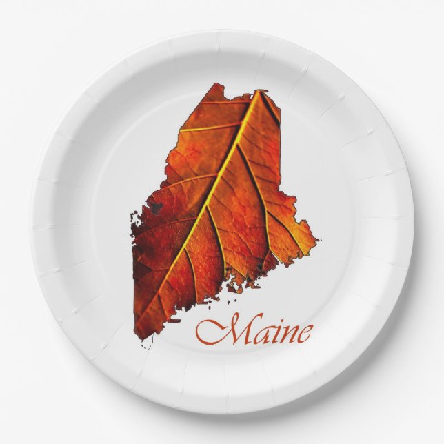 Assiettes En Carton Automne Mariage de automne Brown Rich Profond Russ (Devant)