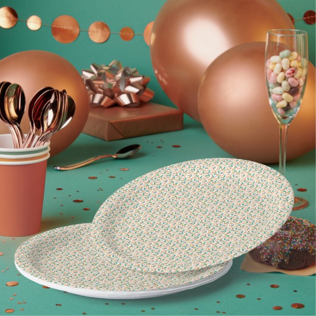 Assiettes En Carton Automne mûre (Multi)