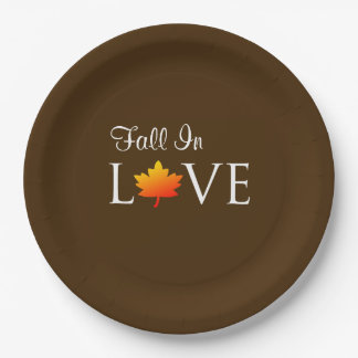 Assiettes En Carton Automne Rustique Automne Mariage Orange Leaf