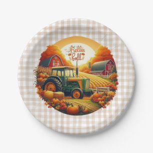 Assiettes En Carton Automne rustique/vintage sur la ferme