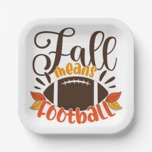 Assiettes En Carton Automne signifie football