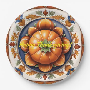 Assiettes En Carton Automne Thanksgiving Trendy Collection de citrouil