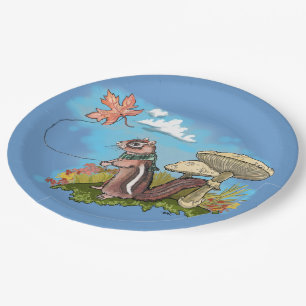 Assiettes En Carton Autum Chipmunk