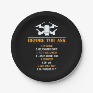 Assiettes En Carton Avant de demander un pilote de drone