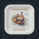 Assiettes En Carton Aventure Retraite Montagnes du train Vintage<br><div class="desc">Tous à bord pour une fête de retraite comme aucun autre ! Nos serviettes,  ornées d'un majestueux train à vapeur vintage qui serpente à travers des montagnes à couper le souffle,  les invités invitations se lancent dans un voyage mémorable de rire,  de réminiscence,  et de joyeuses festivités.</div>