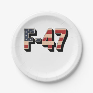 Assiettes En Carton Avion de chasse F47 Maga F-47 Jet