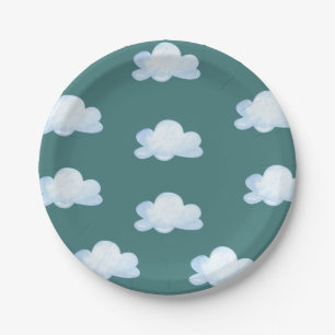 Assiettes En Carton Avion vintage Anniversaire Invitation Vol