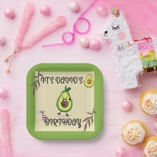 Assiettes En Carton "Avo-Celebrate ! Anniversaire" Plaque