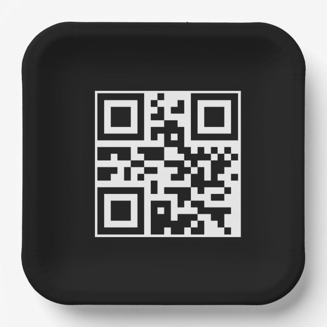 Assiettes En Carton Avoir un bon code QR de jour (Recto)