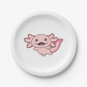 Assiettes En Carton Axolotl Différents Types D'Axolotls Mignons Animau