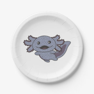 Assiettes En Carton Axolotl Divers Types D'Axolotls Animaux Sucrés Ba