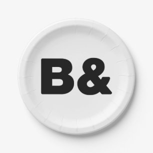 ASSIETTES EN CARTON B&