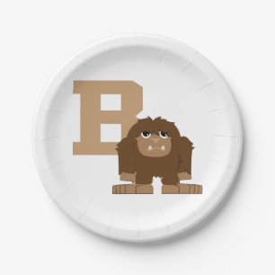 Assiettes En Carton B est pour Bigfoot