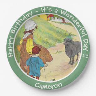 Assiettes En Carton Baa, Baa, Black Sheep Anniversaire Collection