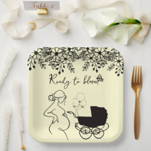 Assiettes En Carton Baby Bloom Baby Shower