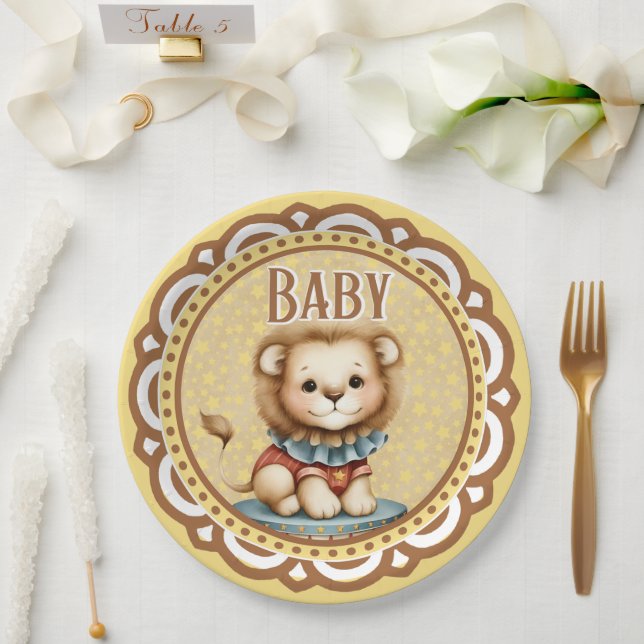 Assiettes En Carton Baby Circus (Mariage)