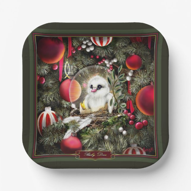 Assiettes En Carton Baby Dove (Recto)