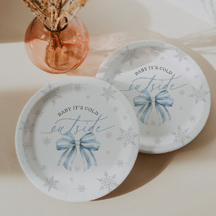 Assiettes En Carton Baby, il fait froid dehors Sac cadeau Baby Shower