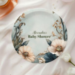 Assiettes En Carton Baby in Bloom Fleur sauvage<br><div class="desc">Complétez votre table de baby shower avec nos Plaques de papier de douche fleurie Baby In Bloom Blush & Turquoise Spring Floral Spring. Conçues avec de délicats flancs d'aquarelle et de couleur brune turquoise, ces assiettes apportent une touche fraîche et sophistiquée à votre célébration. Idéales pour un baby shower à...</div>
