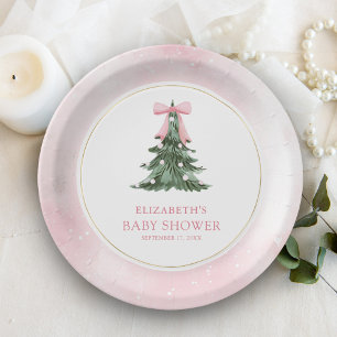 Assiettes En Carton Baby It's Cold Outside Arc-en-ciel Baby Shower