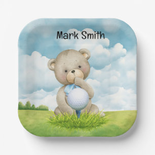 Assiettes En Carton Baby shower à thème de golf / Anniversaire pour ga