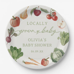 Assiettes En Carton Baby shower agricole local