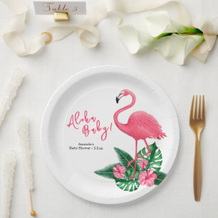 Assiettes En Carton Baby shower Aloha