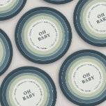 Assiettes En Carton Baby shower arc-en-ciel bleu garçon bleu vert<br><div class="desc">Conçu pour correspondre à notre "Rainbow Baby shower Collection" Autres couleurs et pièces assorties disponibles dans la collection.</div>