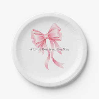 Assiettes En Carton Baby Shower Arc-en-Ciel Rose Élégant