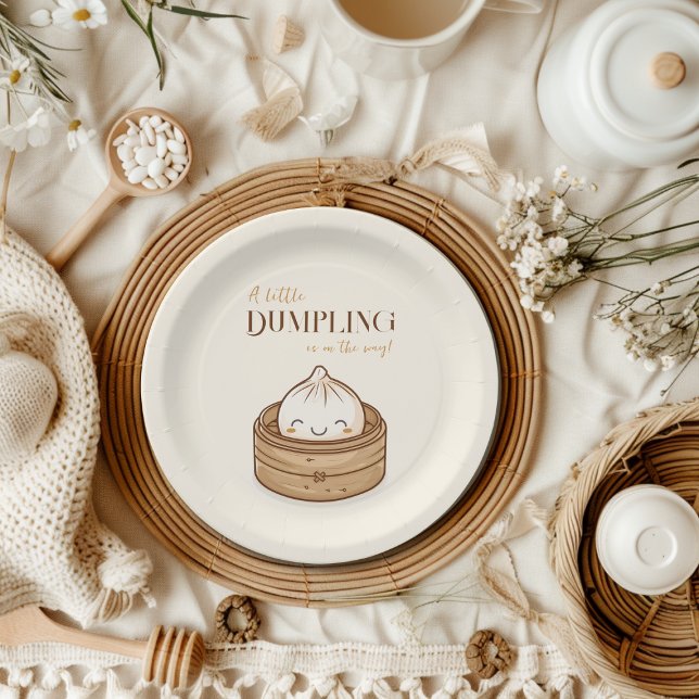 Assiettes En Carton Baby shower asiatique de Kawaii (Créateur téléchargé)