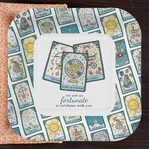 Assiettes En Carton Baby-Shower Cartes de Tarot
