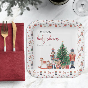 Assiettes En Carton Baby Shower Casse-Noisette