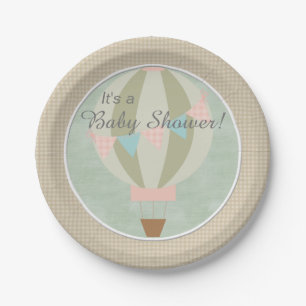 Assiettes En Carton Baby shower chaud magnifique de neutre de ballon 