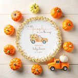 Assiettes En Carton Baby shower Citrouille Automne<br><div class="desc">Plaques de papier Baby shower Citrouille Automne pour camions. Éléments correspondants disponibles.</div>