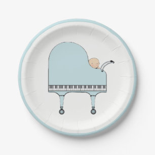 Assiettes En Carton Baby shower créatif garçon