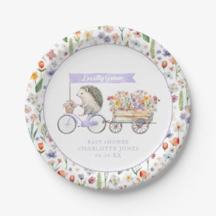 Assiettes En Carton Baby shower cultivé localement - Plaques florales 