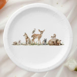 Assiettes En Carton Baby shower d'animaux boisés de la forêt mignonne<br><div class="desc">Voici notre cure simple animaux de forêt boisés plaques de papier baby shower, parfait pour une célébration mignonne et fantasque! Doté d'un thème d'histoire de forêt aquarelle avec d'adorables créatures comme un renard, un lapin, un ours et un cerf, il est parfait pour une douche neutre pour les hommes et...</div>