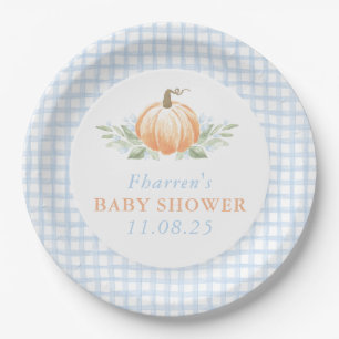 Assiettes En Carton Baby shower d'automne   Citrouille