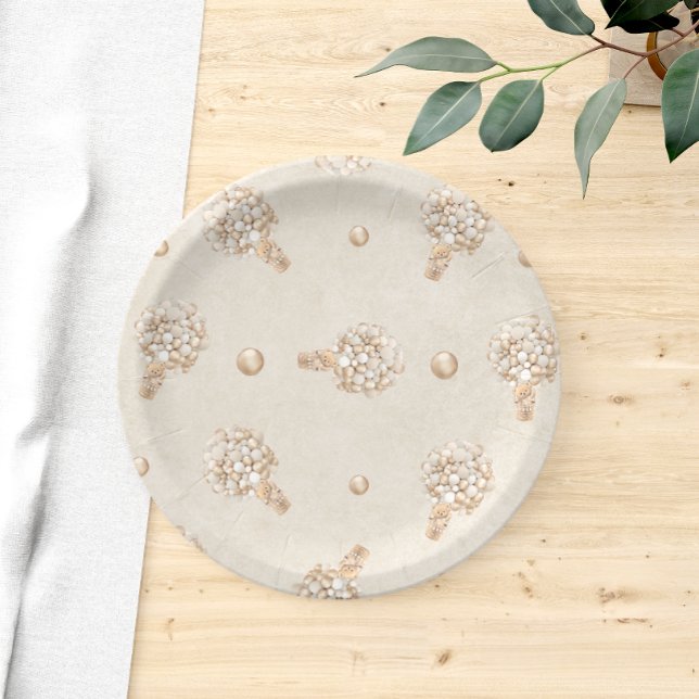 Assiettes En Carton Baby shower de ballon Teddy Bear (Créateur téléchargé)