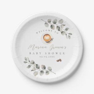 Assiettes En Carton Baby shower de café