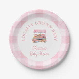 Assiettes En Carton Baby shower de filles cultivées localement