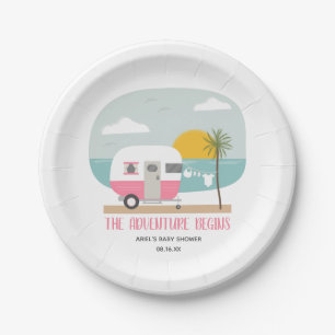 Assiettes En Carton Baby shower de filles du championnat Adventure Pin