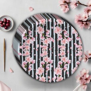 Assiettes En Carton Baby shower de fleurs de cerisiers Sakura Spring