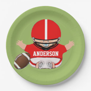 Assiettes En Carton Baby shower de football