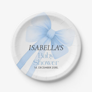 Assiettes En Carton Baby shower de la ceinture bleue