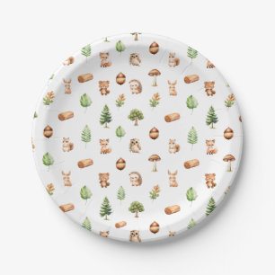 Assiettes En Carton Baby shower de la fête de Woodland