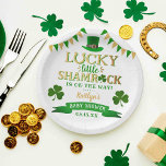Assiettes En Carton Baby shower de la Saint-Patrick du Petit Shamrock<br><div class="desc">Célébrez dans le style avec ces assiettes en papier baby shower amusantes et modernes. Le design est facile à personnaliser avec votre propre libellé et votre famille et vos amis seront ravis de voir ces fabuleuses plaques en papier. Des éléments de partie correspondants se trouvent dans la collection.</div>
